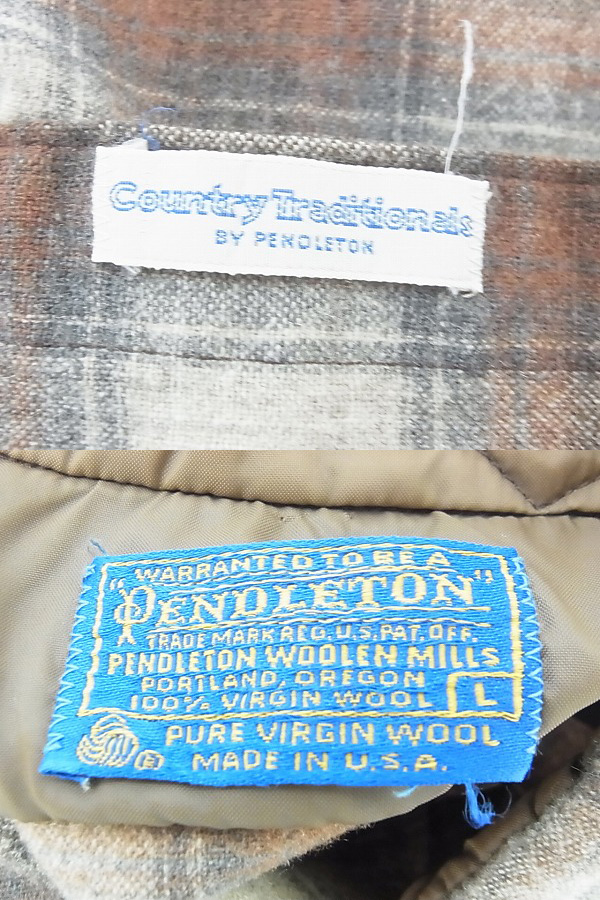 実際に弊社で買取させて頂いたPENDLETON/ペンドルトン 厚手 チェックシャツ アメカジ Lの画像 2枚目