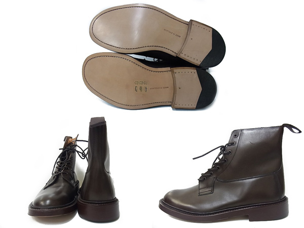 実際に弊社で買取させて頂いたTricker's/トリッカーズ m5635 プレーントゥブーツ 8.5 茶系の画像 1枚目