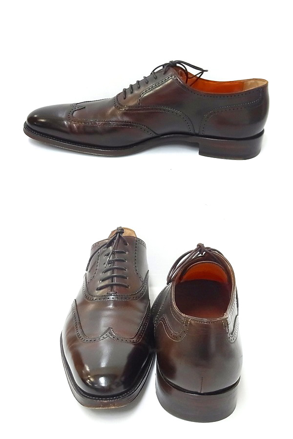 Santoni/サントーニ ビジネスシューズ/ウイングチップ/革靴 8の買取