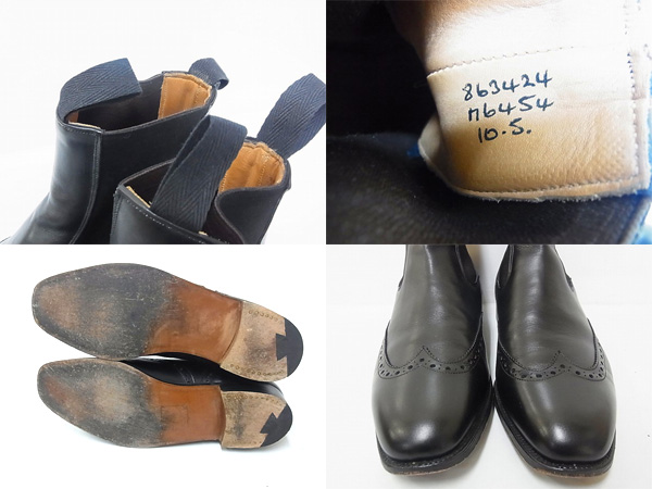 実際に弊社で買取させて頂いたTricker’s/トリッカーズ サイドゴアブーツ　6454/ブラックの画像 2枚目