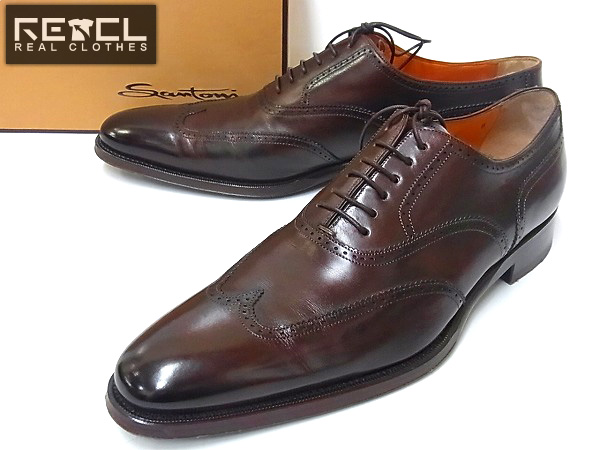 実際に弊社で買取させて頂いたSantoni/サントーニ ビジネスシューズ/ウイングチップ/革靴 8