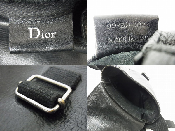 実際に弊社で買取させて頂いたDIOR homme/ディオールオム レザーショルダーバッグ/ポーチの画像 2枚目