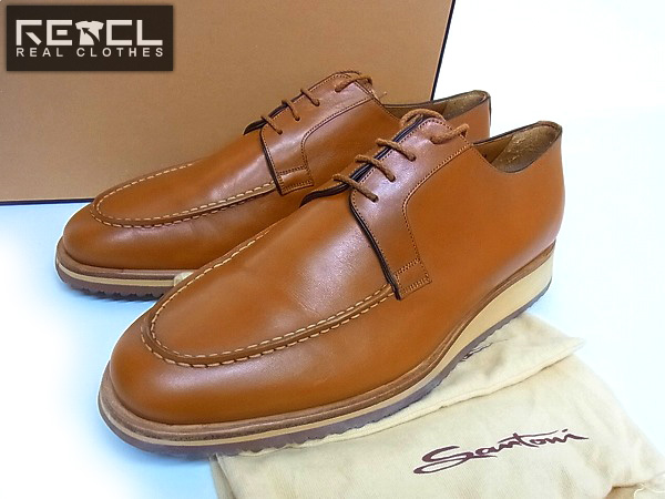 実際に弊社で買取させて頂いたSantoni/サントーニ プレーントゥシューズ/5840 BURGARO 7.5