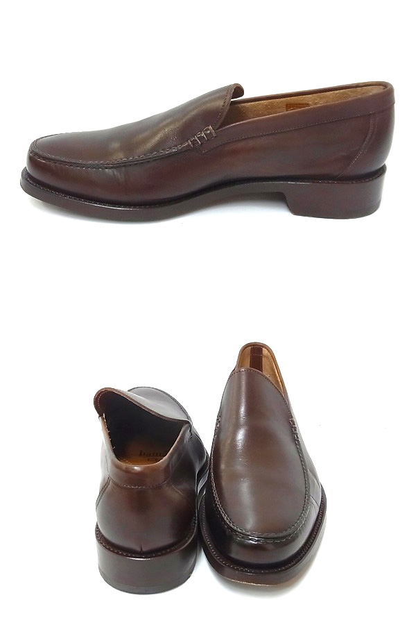 実際に弊社で買取させて頂いたSANTONI/サントーニ ローファーシューズ レザー/ブラウン 8,1/2の画像 1枚目