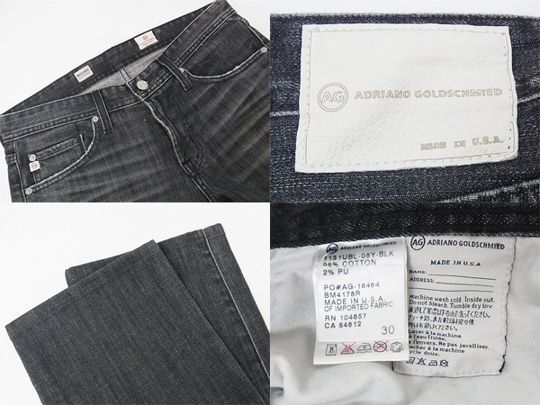 実際に弊社で買取させて頂いたAG Jeans/エージージーンズ　MATCHBOX ストレートデニム W30の画像 2枚目