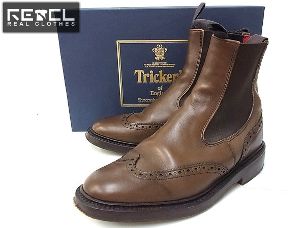 実際に弊社で買取させて頂いたTrickers/トリッカーズ ウイングチップサイドゴアブーツM7680 8