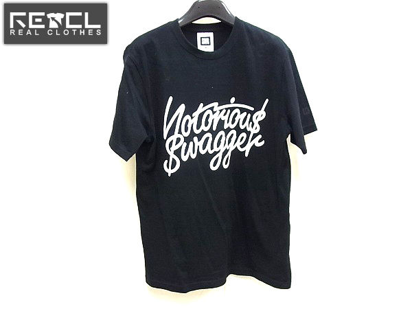 実際に弊社で買取させて頂いたSWAGGER/スワッガー 半袖文字プリントTシャツ ブラック M