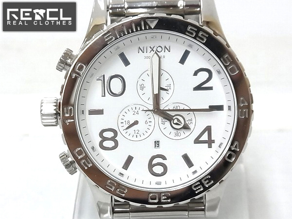 実際に弊社で買取させて頂いたNIXON/ニクソン 51-30 CHRONO/NA083488-00 腕時計 ホワイト