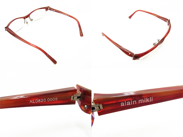 実際に弊社で買取させて頂いたalain mikli/アランミクリ AL0820 0002 度入/メガネフレームの画像 1枚目