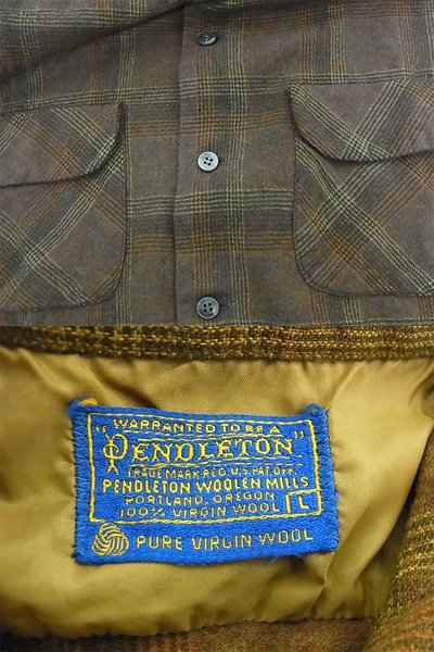 実際に弊社で買取させて頂いたPENDLETON/ペンドルトン チェック柄 長袖シャツウール100％ L
の画像 2枚目