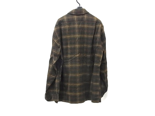 実際に弊社で買取させて頂いたPENDLETON/ペンドルトン チェック柄 ウール長袖シャツ 茶 Mの画像 1枚目