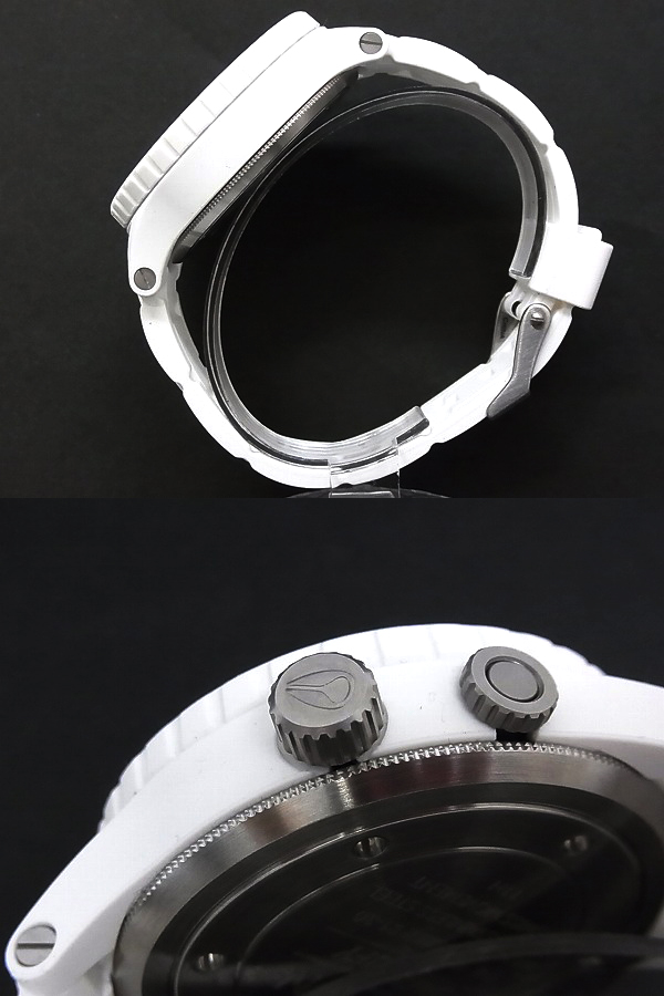 実際に弊社で買取させて頂いたNIXON/ニクソン RUBBER 51-30/A236-100 ラバー 腕時計 ホワイトの画像 1枚目