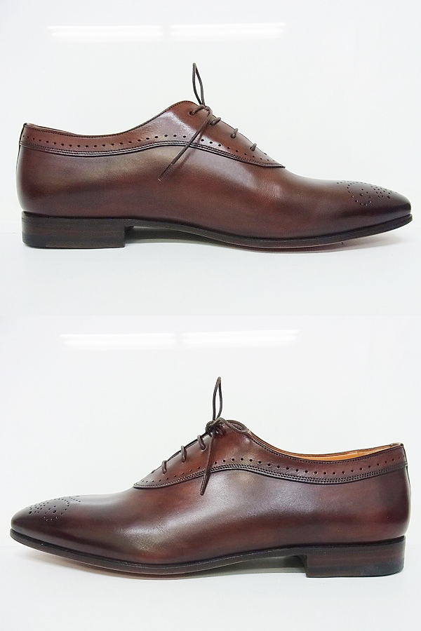 実際に弊社で買取させて頂いたSantoni/サントーニ メダリオン レザーシューズ ブラウン/7.5の画像 1枚目