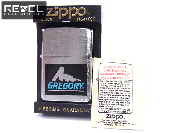 未使用]zippo/ジッポー GREGORY/グレゴリー 青タグ 96年製の買取実績 - ブランド買取専門店リアクロ