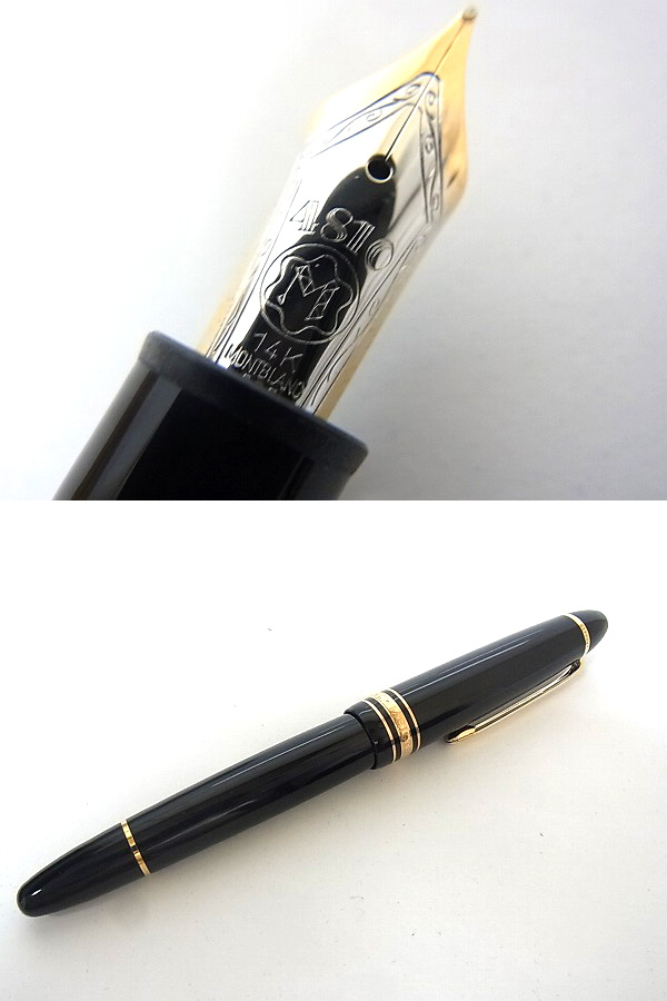 実際に弊社で買取させて頂いたMONTBLANC/モンブラン MEISTERSTUCK/ペン先14K 万年筆/筆記 黒の画像 1枚目