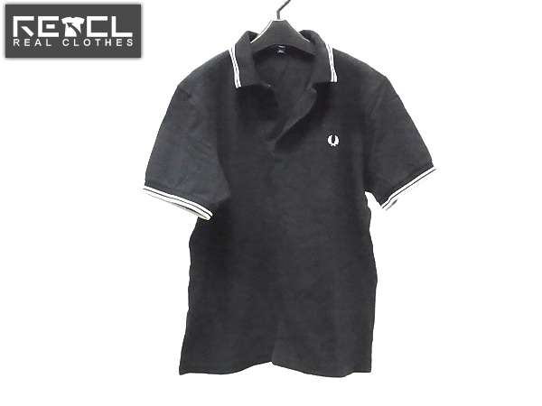 実際に弊社で買取させて頂いたFRED PERRY/フレッドペリー 半袖ポロシャツ 胸元刺繍ロゴ 黒 S