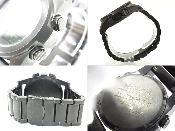 実際に弊社で買取させて頂いたNIXON/ニクソン THE UNIT SS/ユニット/A360-032 ブラック腕時計の画像 1枚目