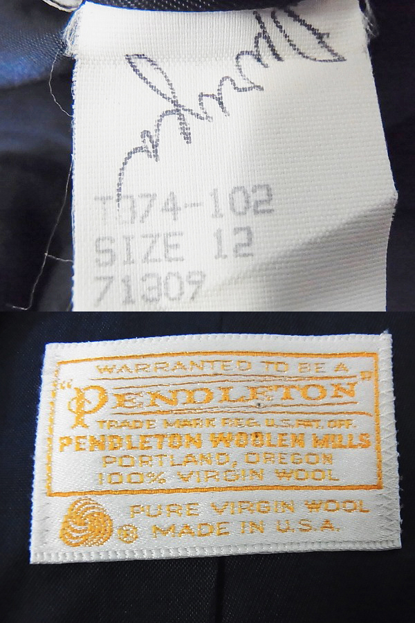 実際に弊社で買取させて頂いたPENDLETON/ペンドルトン 長袖チェックジャケット 青×緑 12の画像 2枚目