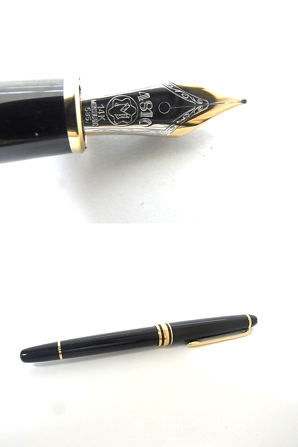 実際に弊社で買取させて頂いたMONTBLANC/モンブラン MEISTERSTUCK/144/万年筆/ペン先14K 黒の画像 1枚目