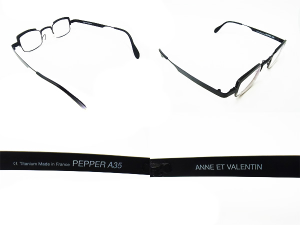 実際に弊社で買取させて頂いたANNE ET VALENTIN/アンバレンタイン PEPPER A35 メガネフレーム
の画像 1枚目