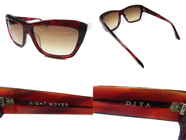 実際に弊社で買取させて頂いた【未使用】DITA/ディータ NIGHT MOVES 15005C サングラス/レッドの画像 1枚目