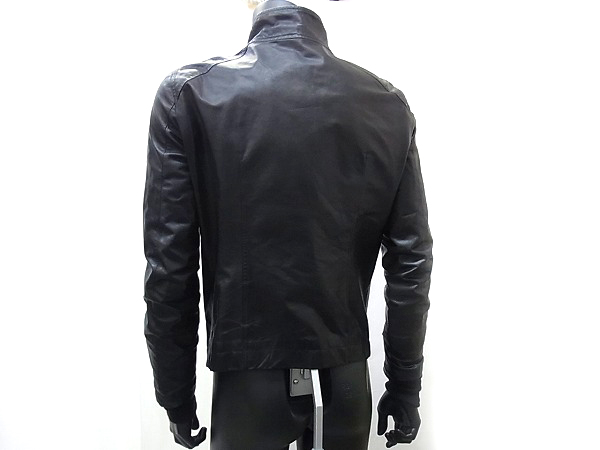 実際に弊社で買取させて頂いたRick Owens/リックオウエンス カーフレザージャケット/RU1761 Mの画像 1枚目