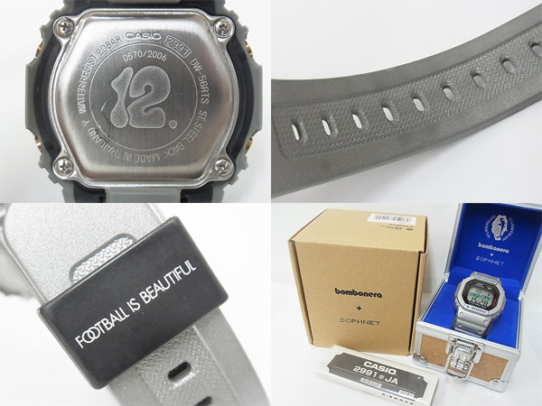 実際に弊社で買取させて頂いたG-SHOCK×SOPHNET×bombonera コラボ/TIMERS 11/DW-56RTS-8JRの画像 2枚目