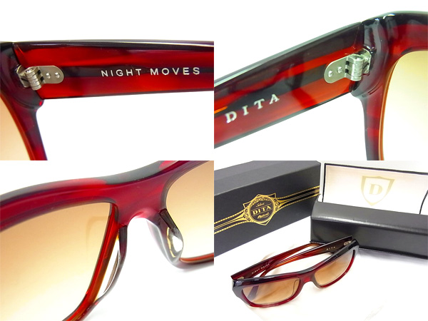 実際に弊社で買取させて頂いたDITA/ディータ NIGHT MOVES 15005C サングラス ワインレッドの画像 2枚目