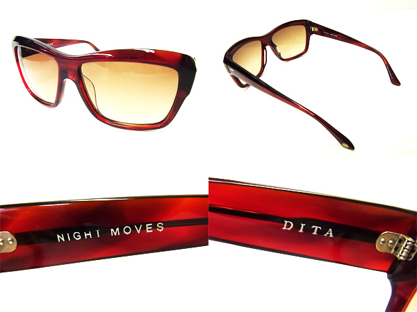 実際に弊社で買取させて頂いた【未使用】DITA/ディータ NIGHT MOVES 15005C サングラス/赤の画像 1枚目