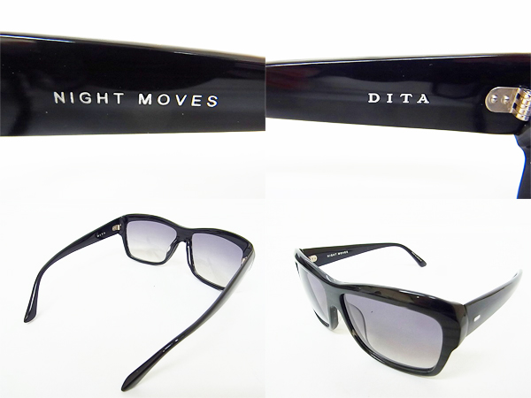 実際に弊社で買取させて頂いた【未使用】DITA/ディータ NIGHT MOVES 15005A サングラス/黒×黒の画像 1枚目