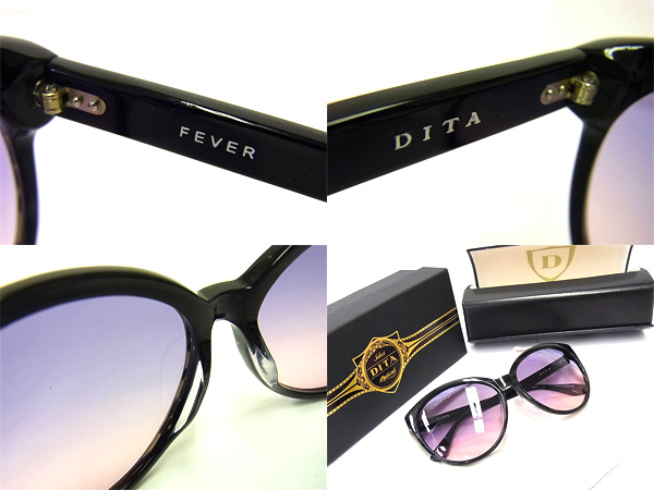 実際に弊社で買取させて頂いたDITA/ディータ FEVER/フィーバー 15004A サングラス 黒×紫の画像 2枚目