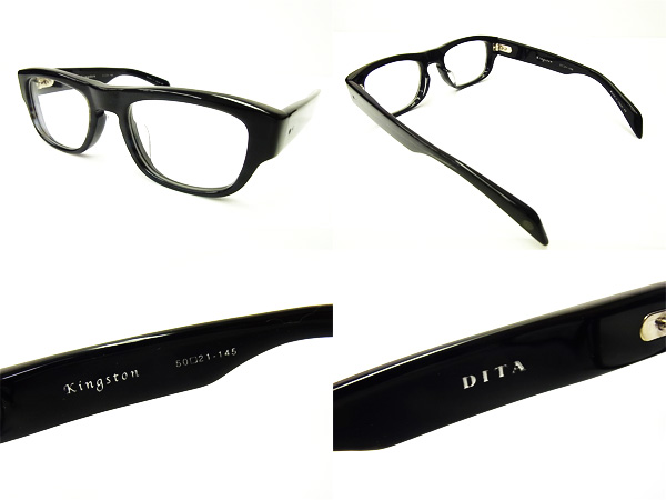 実際に弊社で買取させて頂いた【未使用】DITA/ディータKINGSTON 2006D 黒縁/セル眼鏡フレームの画像 1枚目