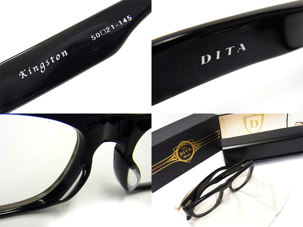 実際に弊社で買取させて頂いたDITA/ディータ KINGSTON/キングストン 2006D 黒縁眼鏡/メガネの画像 2枚目