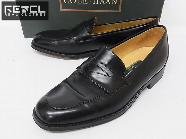 実際に弊社で買取させて頂いたCOLE HAAN/コールハーン コインローファー/11513 革靴 黒 7M