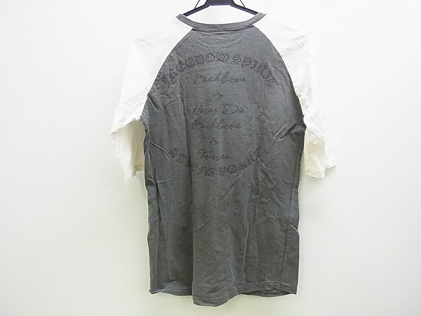 BACKBONE/バックボーン 09SS ラグラン五分袖Tシャツ/灰×白/Mの買取実績