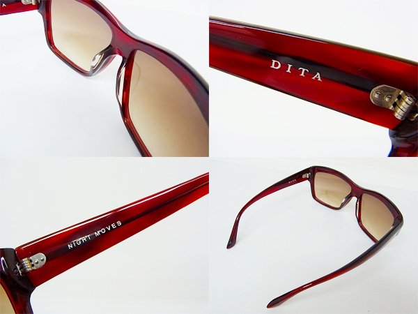 実際に弊社で買取させて頂いた【未使用】DITA/ディータ NIGHT MOVES 15005C サングラス/赤の画像 1枚目