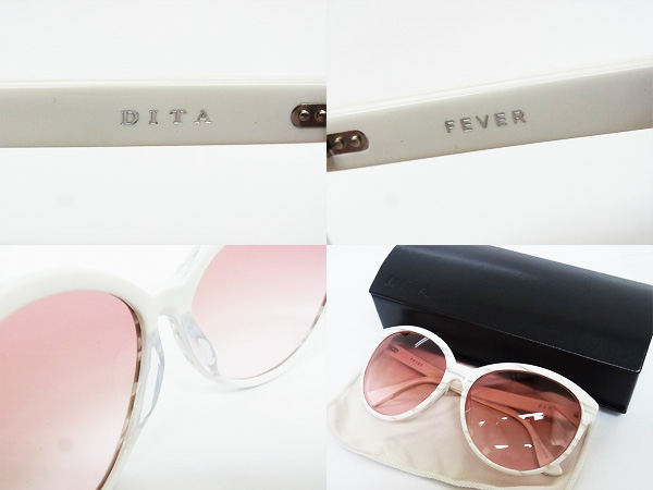 実際に弊社で買取させて頂いた【未使用】DITA/ディータ FEVER/フィーバー 15004Dサングラス/桃の画像 2枚目