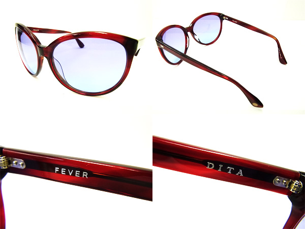 実際に弊社で買取させて頂いた【未使用】DITA/ディータ FEVER 15004C サングラス/レッド/紫の画像 1枚目