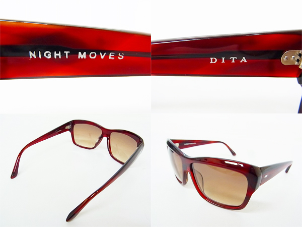 実際に弊社で買取させて頂いた【未使用】DITA/ディータ NIGHT MOVES 15005C サングラス/赤の画像 1枚目