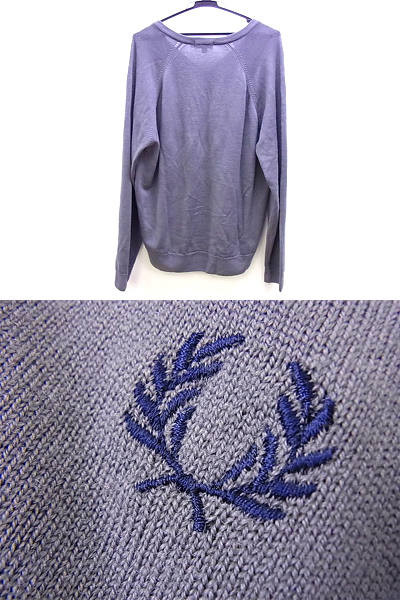 実際に弊社で買取させて頂いたFRED PERRY/フレッドペリー スポーツ ウールニットセーター Lの画像 1枚目