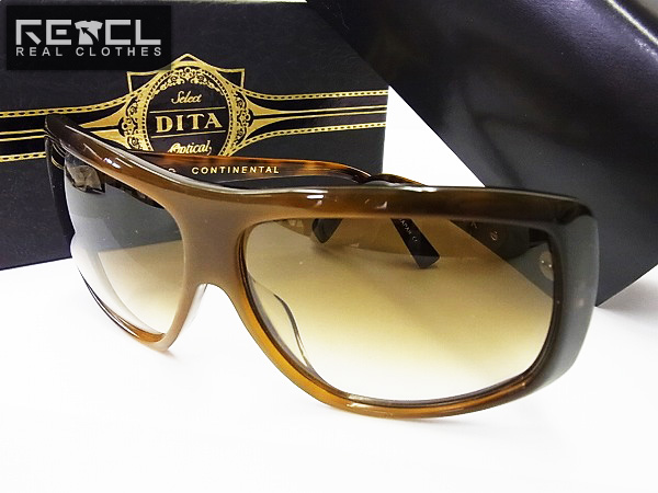 実際に弊社で買取させて頂いた【未使用】DITA/ディータ COTINENTAL 16002B デミサングラス/茶