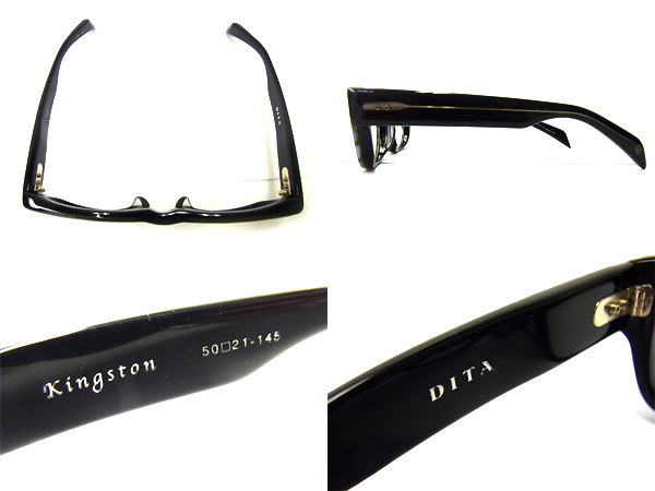 実際に弊社で買取させて頂いたDITA/ディータ KINGSTON/キングストン 2006D 黒縁眼鏡/メガネの画像 1枚目