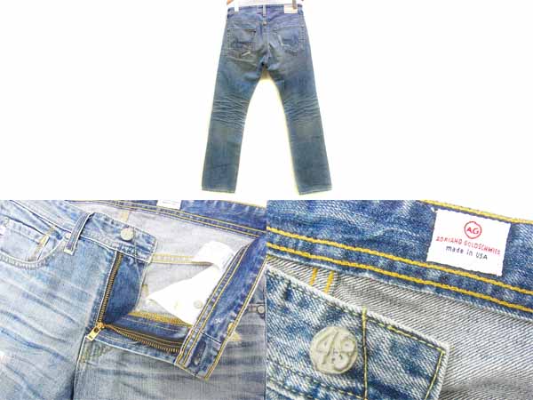 実際に弊社で買取させて頂いたAG JEANS/エージージーンズ タンバリン/デニム17年リペア加工30の画像 1枚目