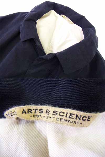 実際に弊社で買取させて頂いたARTS&SCIENCE/アーツ＆サイエンス ミドルジャケットコート 黒 3の画像 1枚目