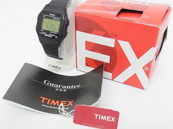 実際に弊社で買取させて頂いたTIMEX/タイメックス T92270 日本限定 クォーツ デジタル腕時計/黒の画像 2枚目