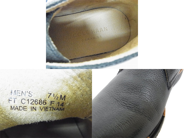 実際に弊社で買取させて頂いたCOLE HAAN/コールハーン GREAT JONES CHKA ブーツC12686/7.5Mの画像 2枚目