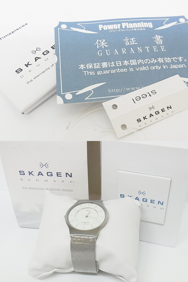 実際に弊社で買取させて頂いたSKAGEN/スカーゲン ウルトラスリム メッシュ/クォーツ 233LSSBの画像 2枚目