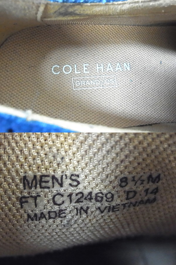 実際に弊社で買取させて頂いたCOLE HAAN/コールハーン グランドスプリントウィングチップ8.5Mの画像 2枚目