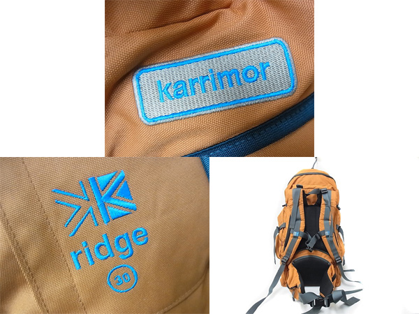 実際に弊社で買取させて頂いたKARRIMOR/カリマー RIDGE/リッジ ザック/バックパック 橙 30Lの画像 1枚目