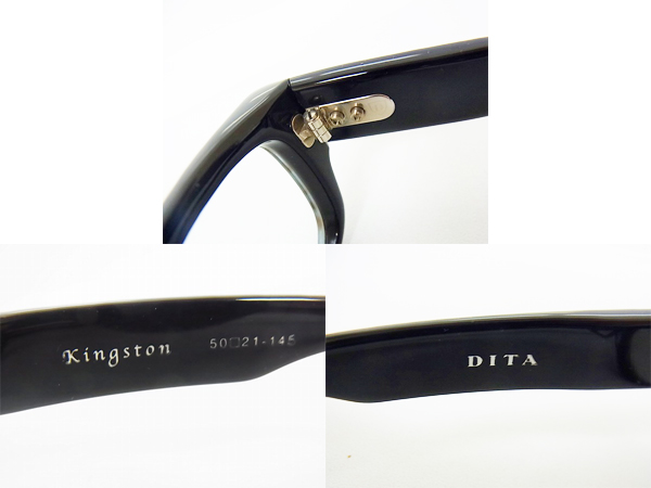 実際に弊社で買取させて頂いた【未使用】DITA/ディータKINGSTON 2006D 黒縁/セル眼鏡フレームの画像 2枚目